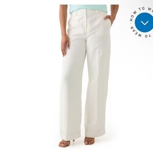 NWT Calvin Klein White Linen Women's Pants